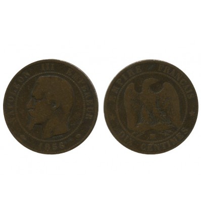 10 Centimes Napoleon III Tête Nue Second Empire