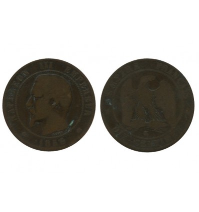 10 Centimes Napoleon III Tête Nue Second Empire