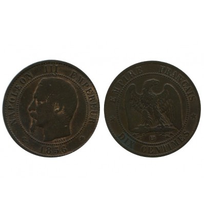 10 Centimes Napoleon III Tête Nue Second Empire