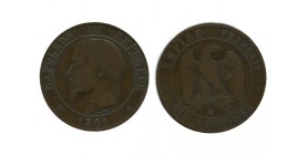 10 Centimes Napoleon III Tête Laurée