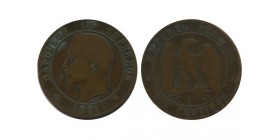 10 Centimes Napoleon III Tête Laurée