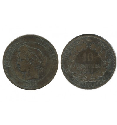 10 Centimes Ceres Troisième République