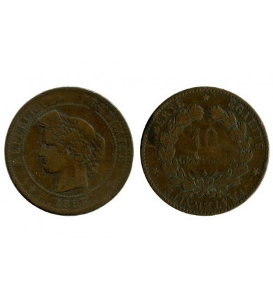 10 Centimes Ceres Troisième République