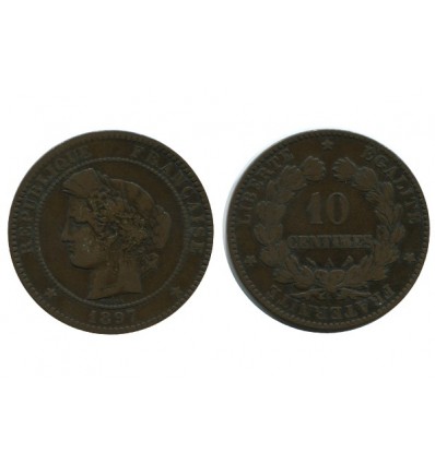10 Centimes Ceres Troisième République