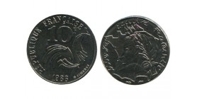 10 Francs Republique Variété pointe de Bretagne touchant le Listel