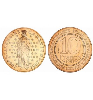 10 Francs Hugues Capet Essai