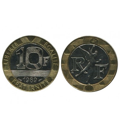 10 Francs R.f. Genie de la Bastille