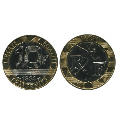 10 Francs R.f. Genie de la Bastille