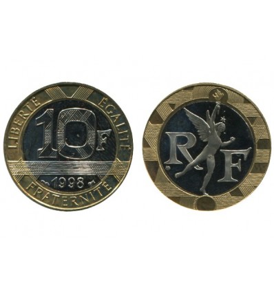 10 Francs R.f. Genie de la Bastille