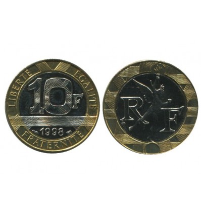 10 Francs R.f. Genie de la Bastille