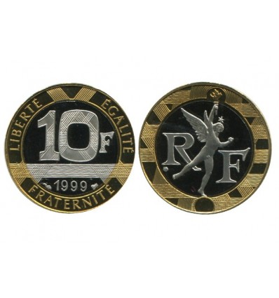 10 Francs R.f. Genie de la Bastille