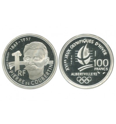 100 Francs Pierre de Coubertin