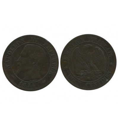 2 Centimes Napoleon III Tête Nue Second Empire