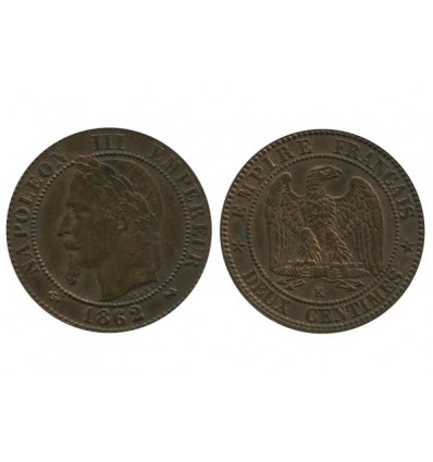 2 Centimes Napoleon III Tête Laurée