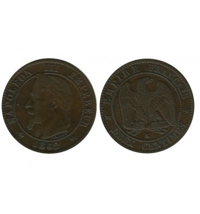 2 Centimes Napoleon III Tête Laurée