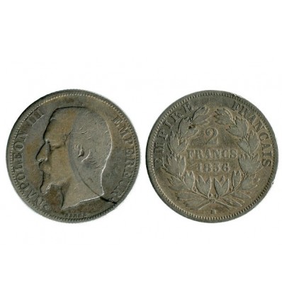 2 Francs Napoleon III Tête Nue