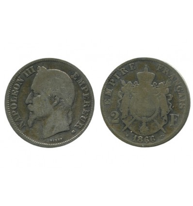 2 Francs Napoleon III Tête Laurée