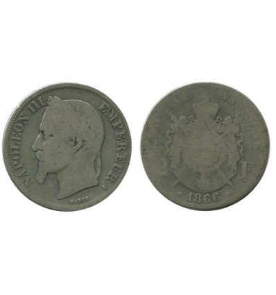 2 Francs Napoleon III Tête Laurée
