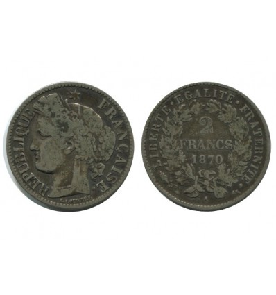2 Francs Ceres Avec Légende