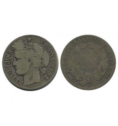 2 Francs Ceres Avec Légende Troisième République