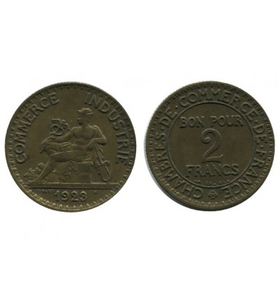2 Francs Chambre de Commerce Troisième République