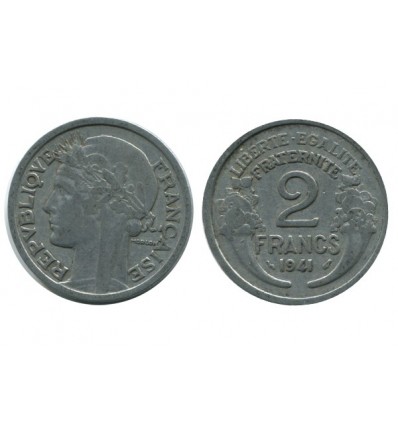 2 Francs Morlon Aluminium Etat Français