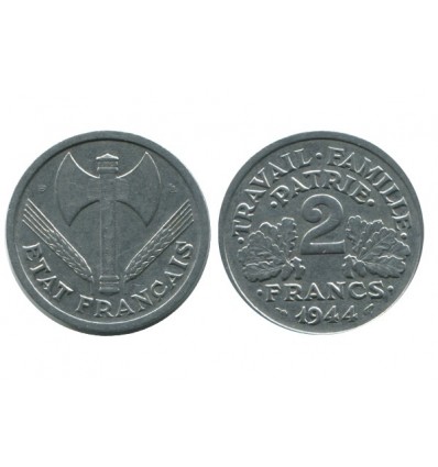 2 Francs Bazor Aluminium Etat Français