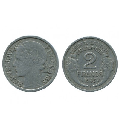 2 Francs Morlon Aluminium Gouvernement Provisoire