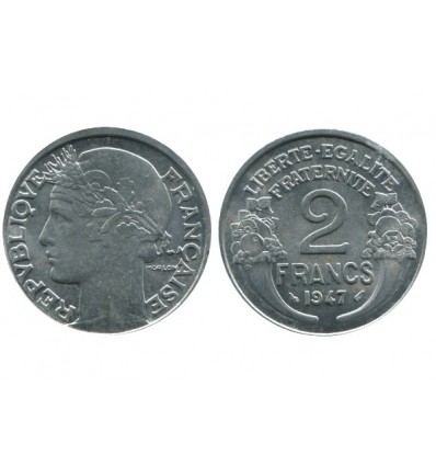 2 Francs Morlon Aluminium Quatrième République