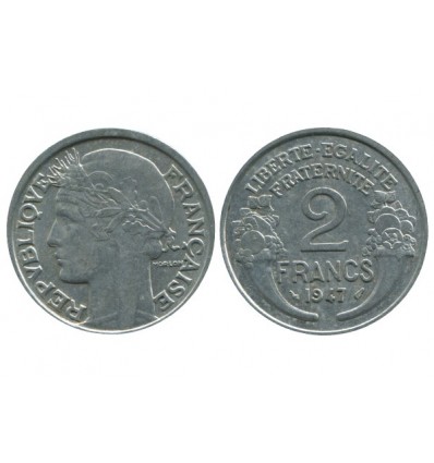 2 Francs Morlon Aluminium Quatrième République