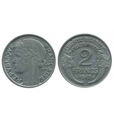 2 Francs Morlon Aluminium Quatrième République