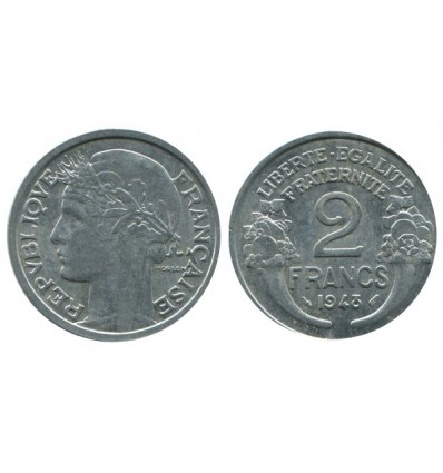 2 Francs Morlon Aluminium Quatrième République