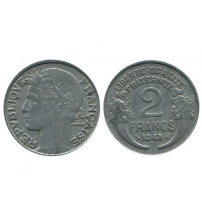 2 Francs Morlon Aluminium Quatrième République