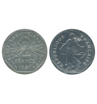 2 Francs Semeuse Piéfort En Argent