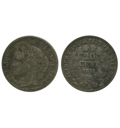 20 Centimes Ceres Deuxième République