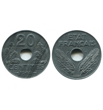 20 Centimes Etat Français type 20