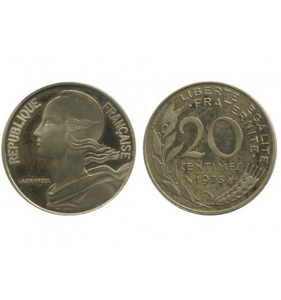 20 Centimes Lagriffoul Piéfort En Argent