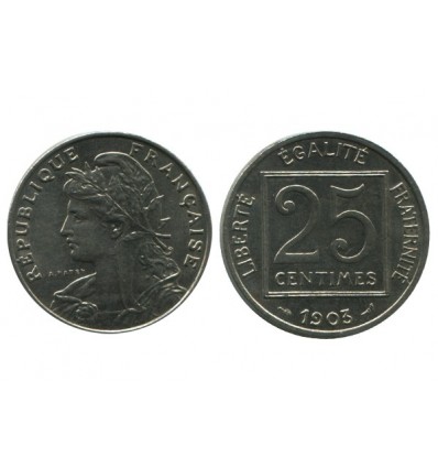 25 Centimes Patey Premier type