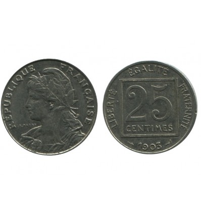 25 Centimes Patey Premier type