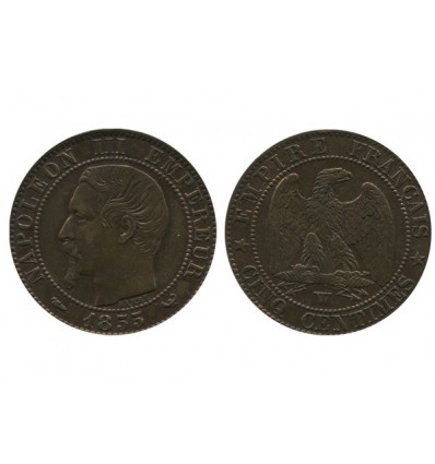 5 Centimes Napoleon III Tête Nue Deuxième Empire