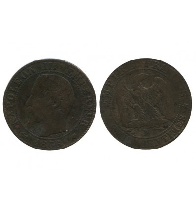 5 Centimes Napoleon III Tête Nue Deuxième Empire