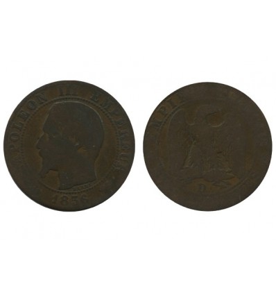 5 Centimes Napoleon III Tête Nue Deuxième Empire