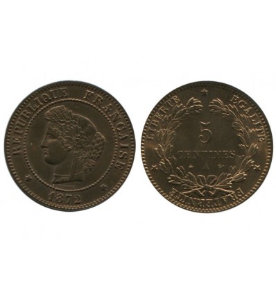 5 Centimes Ceres Troisième République