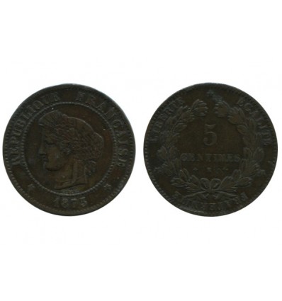 5 Centimes Ceres Troisième République