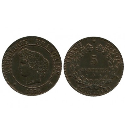 5 Centimes Ceres Troisième République