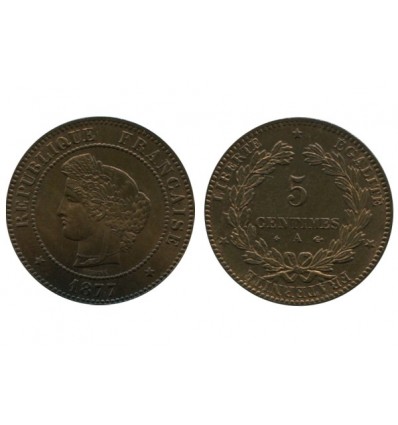 5 Centimes Ceres Troisième République