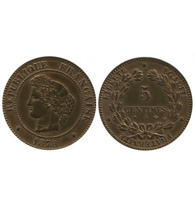 5 Centimes Ceres Troisième République