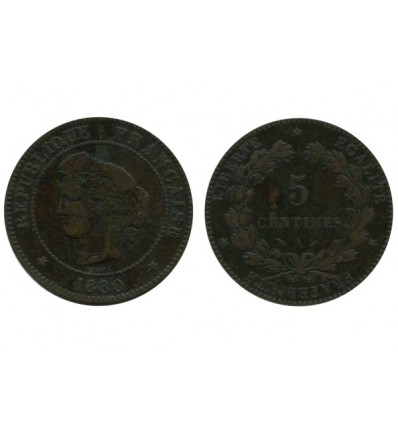 5 Centimes Ceres Troisième République