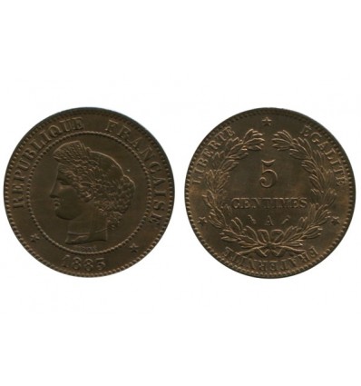 5 Centimes Ceres Troisième République