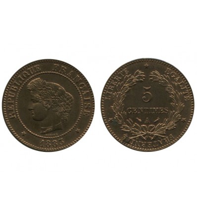 5 Centimes Ceres Troisième République